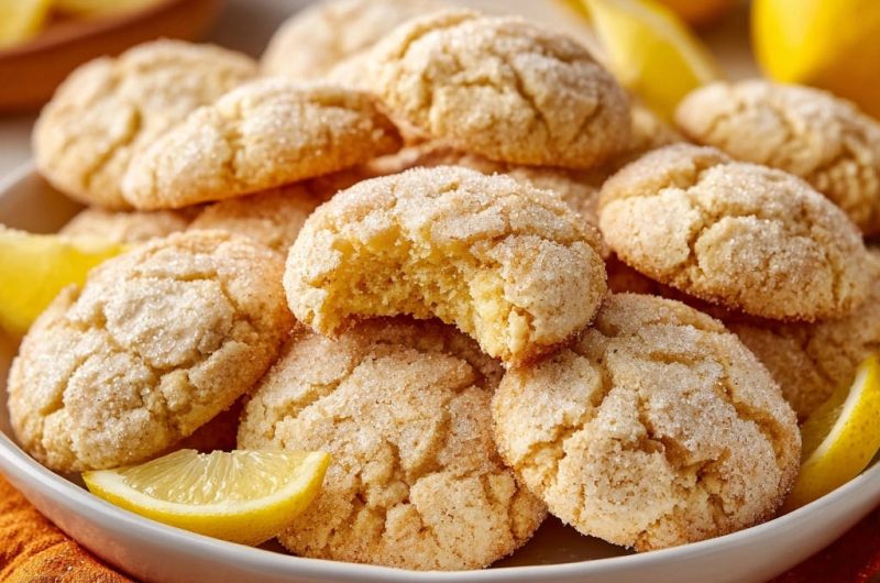 Zesty Lemon Crinkle Cookies