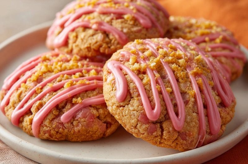 Strawberry Crumb Cookies