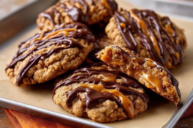 Oatmeal Caramel Cookies