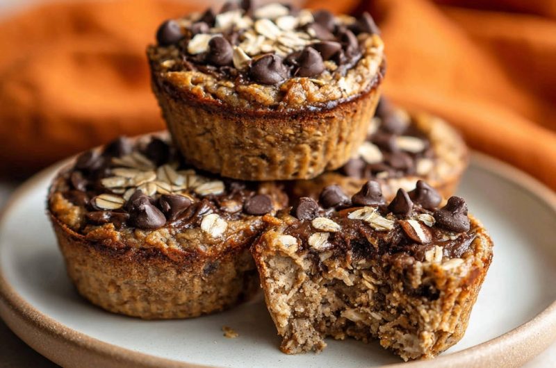 Chocolate Chip Baked Oatmeal Cups