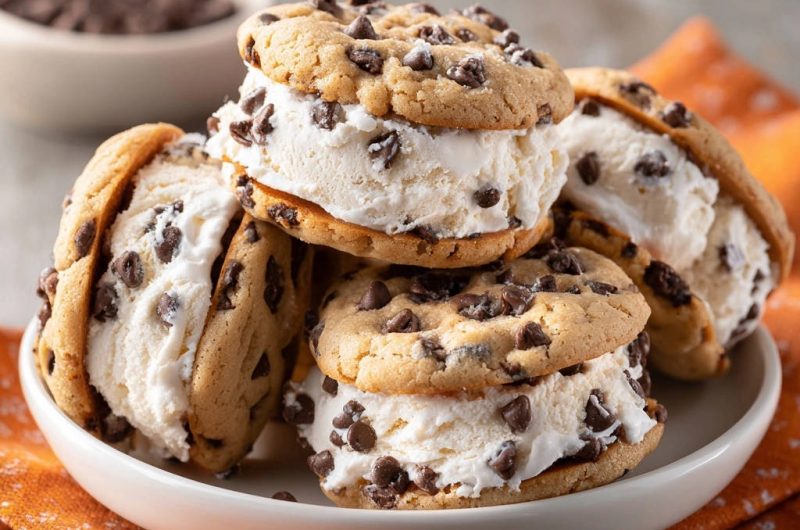 Chocolate Chip Ice Cream Sandwiches