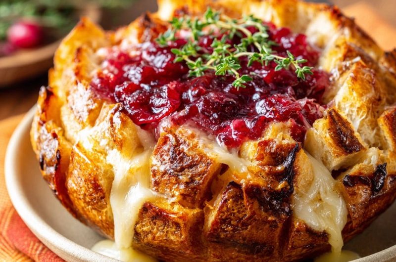 Cranberry Brie Pull-Apart Bread