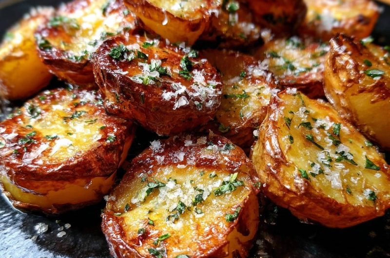 Crispy Garlic Herb Roasted Potatoes