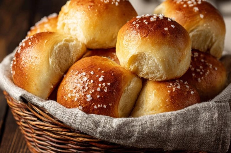 Fluffy Golden Dinner Rolls
