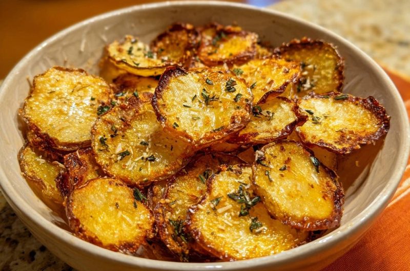 Golden Garlic Herb Crispy Potatoes