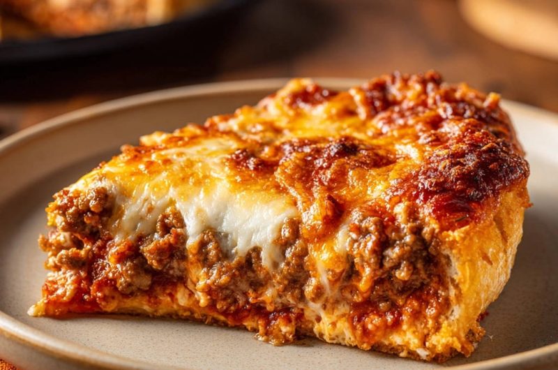 Hearty Deep Dish Meat Pie