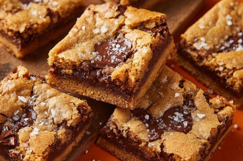 Salted Chocolate Chunk Cookie Bars