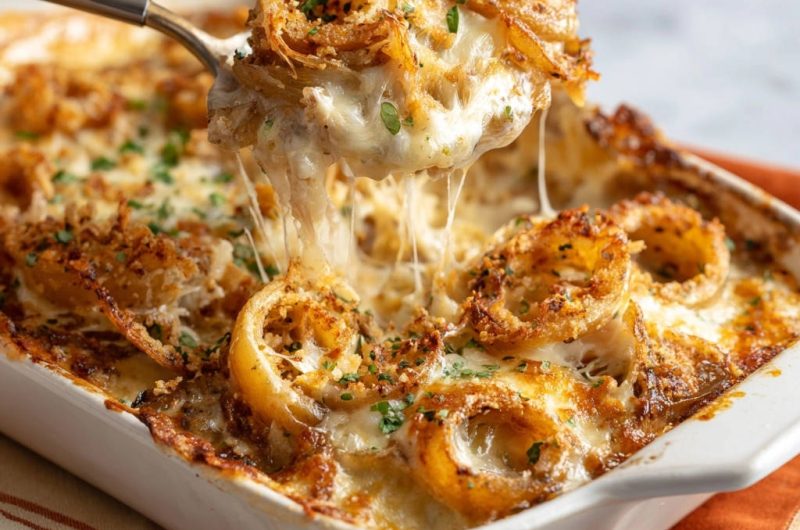 Cheesy Onion Bake