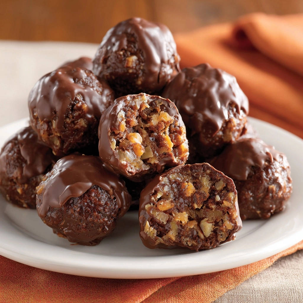 Chocolate Coconut Oat Bites shown in a close-up cross-section revealing the chewy interior texture.