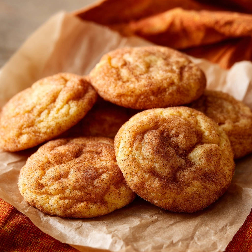Classic snickerdoodles with a rich cinnamon-sugar coating shown in a close-up view.