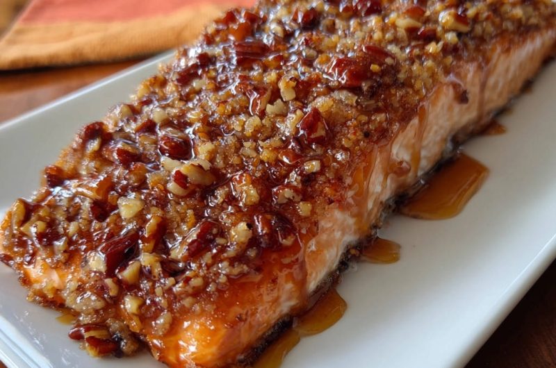 Glazed Pecan Salmon