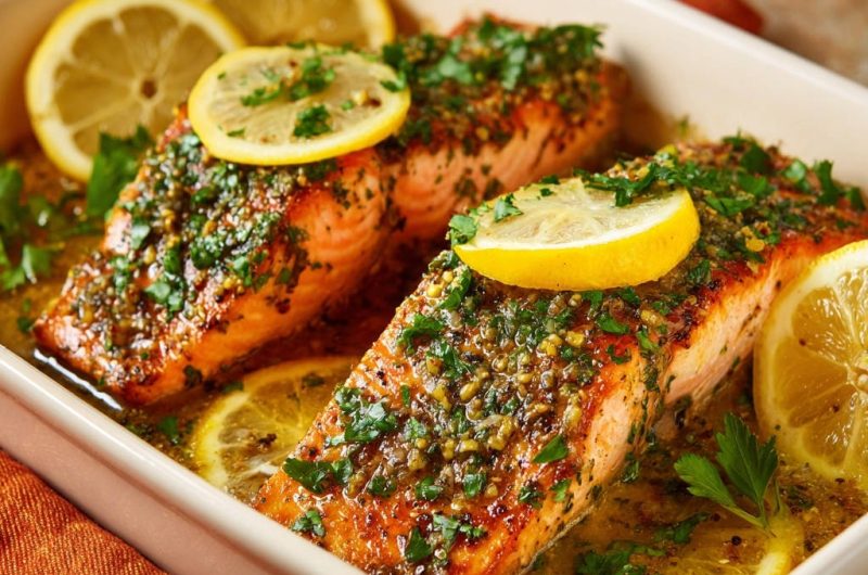 Lemony Herb Baked Salmon