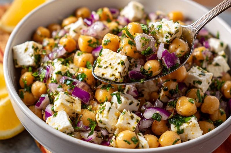 Chickpea Feta Salad