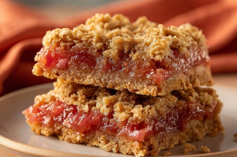 Rhubarb Crumble Bars
