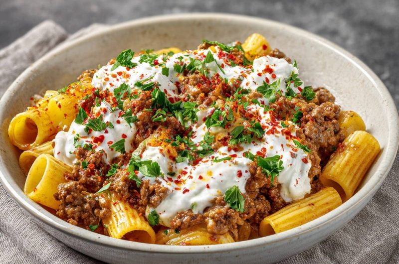Spiced Beef and Pasta