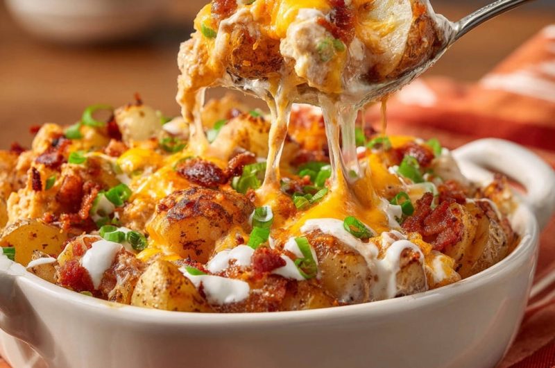 Cheesy Bacon Roasted Potatoes