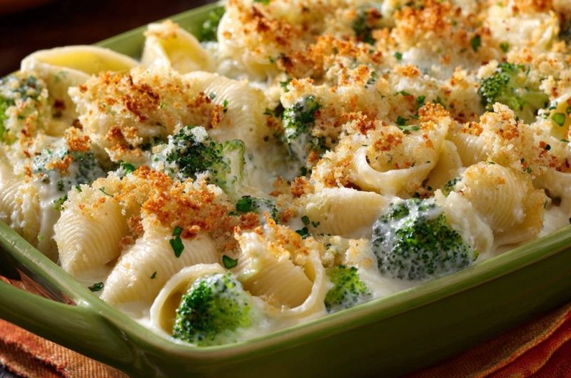 Shells and Broccoli Bake