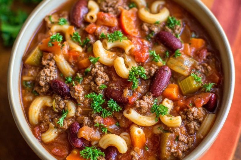 Beef Macaroni Chili