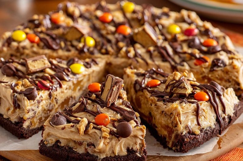Peanut Butter Brownie Pizza