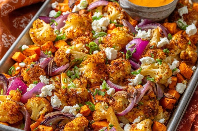 Roasted Sweet Potato and Cauliflower