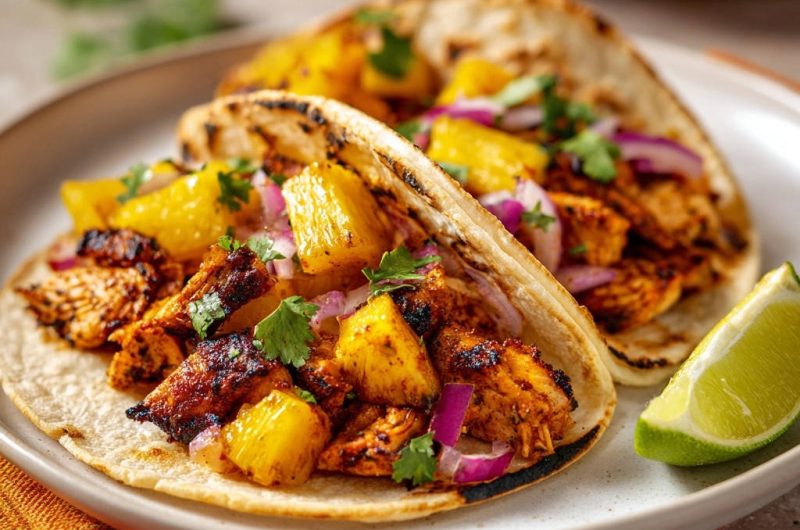 Pineapple Chicken Tacos