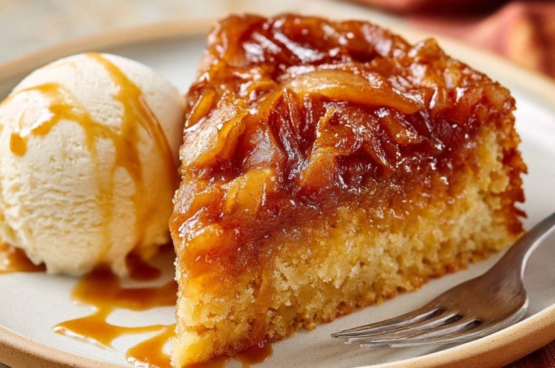 Caramel Apple Upside-Down Cake