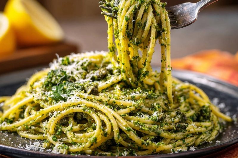 Classic Pesto Spaghetti