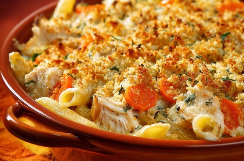 Comforting Chicken and Carrot Penne Bake