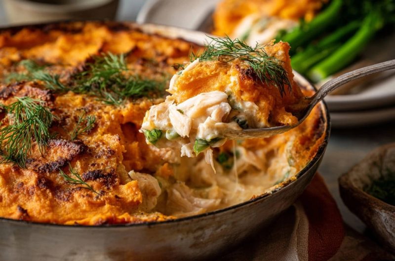 Savory Chicken and Sweet Potato Bake