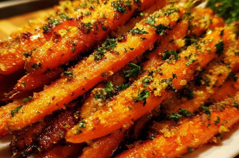 Garlic Herb Roasted Carrots