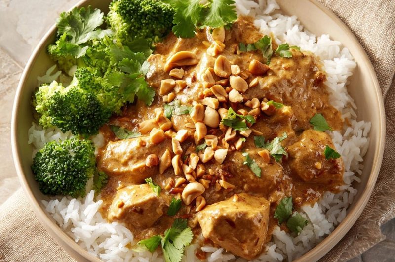 Peanut Chicken Broccoli