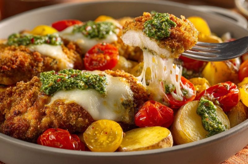 Pesto Mozzarella Chicken