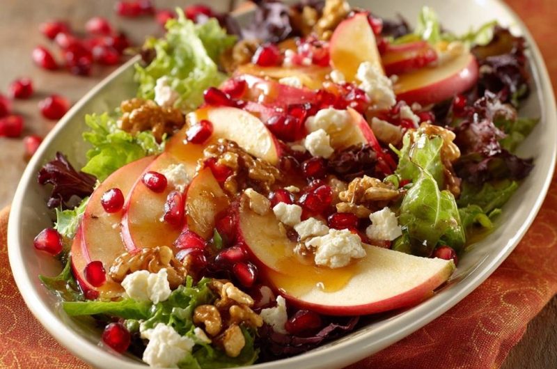 Apple Pomegranate Feta Salad