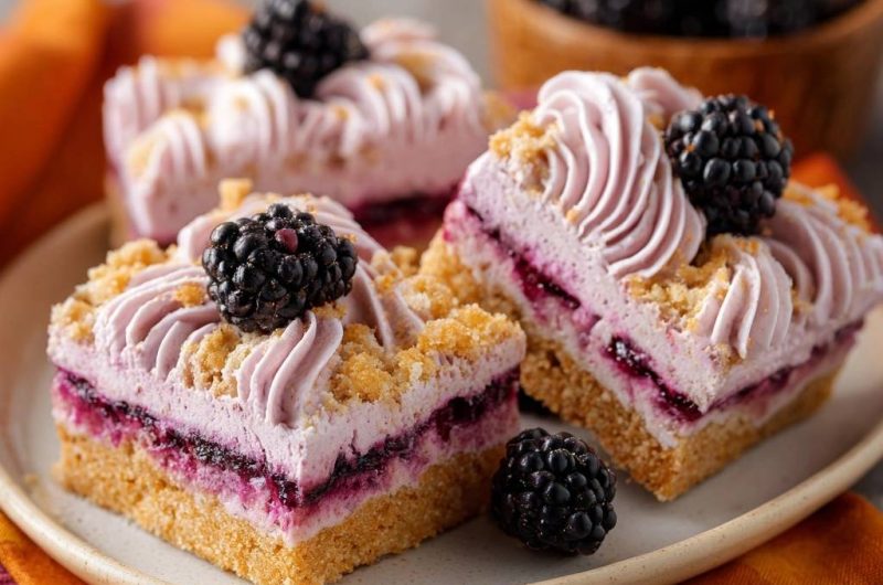 Blackberry Cheesecake Bars