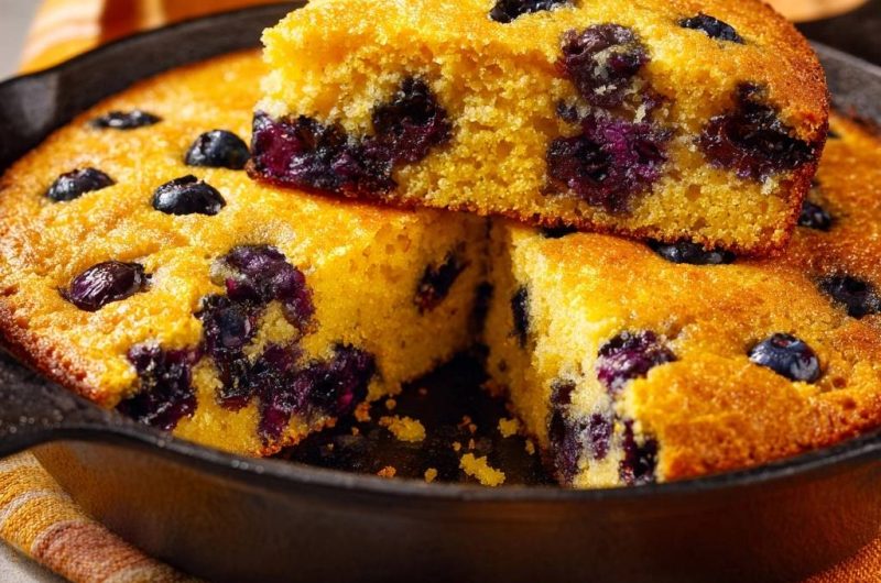 Blueberry Skillet Cornbread