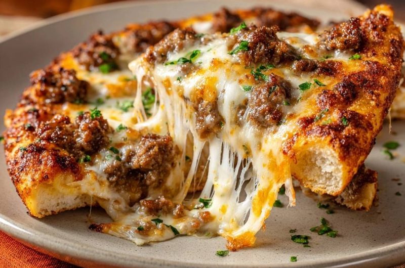 Cheesy Beef Pizza