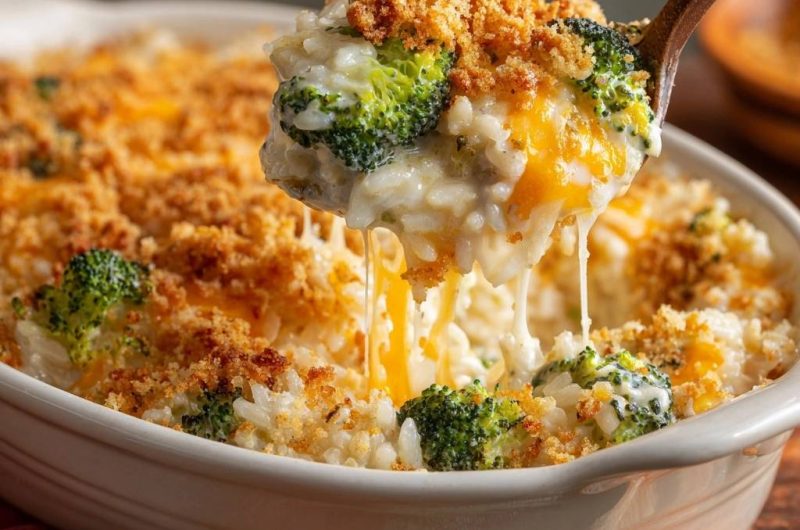 Cheesy Broccoli Rice Casserole