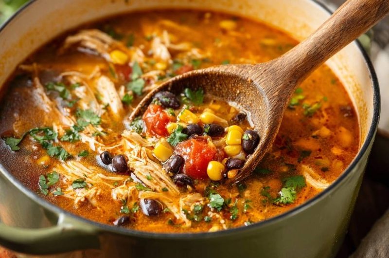 Chicken Black Bean Corn Soup
