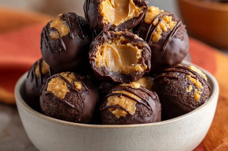 Chocolate Peanut Butter Crunch Balls
