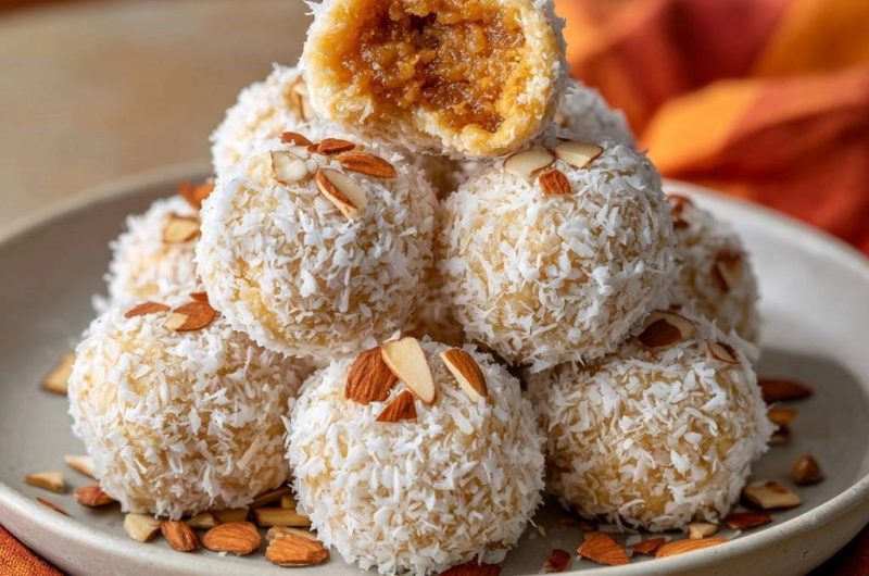 Coconut Carrot Halwa Balls