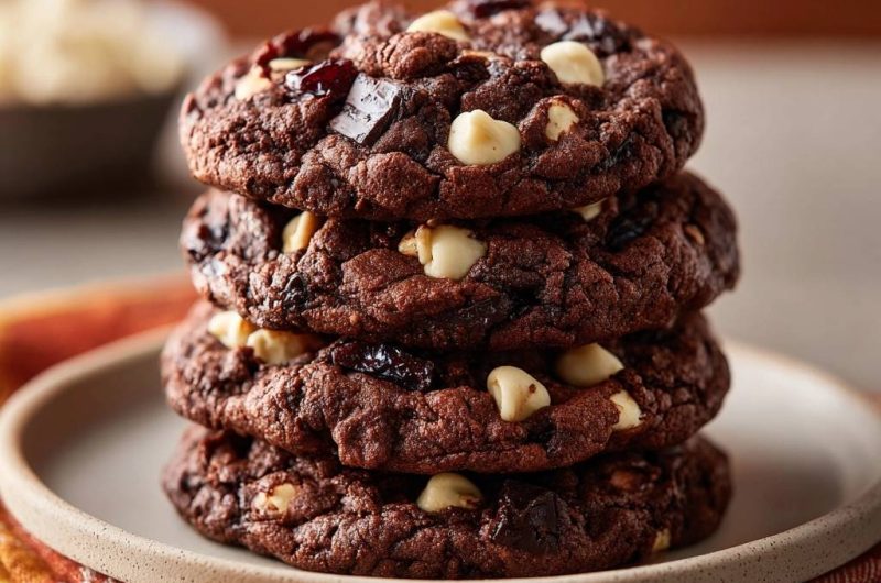 Cranberry Walnut White Chocolate Cookies