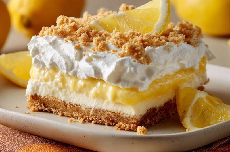 Creamy Lemon Lush Bars
