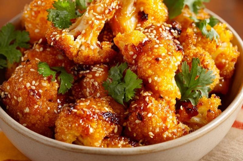 Crispy Orange Sesame Cauliflower