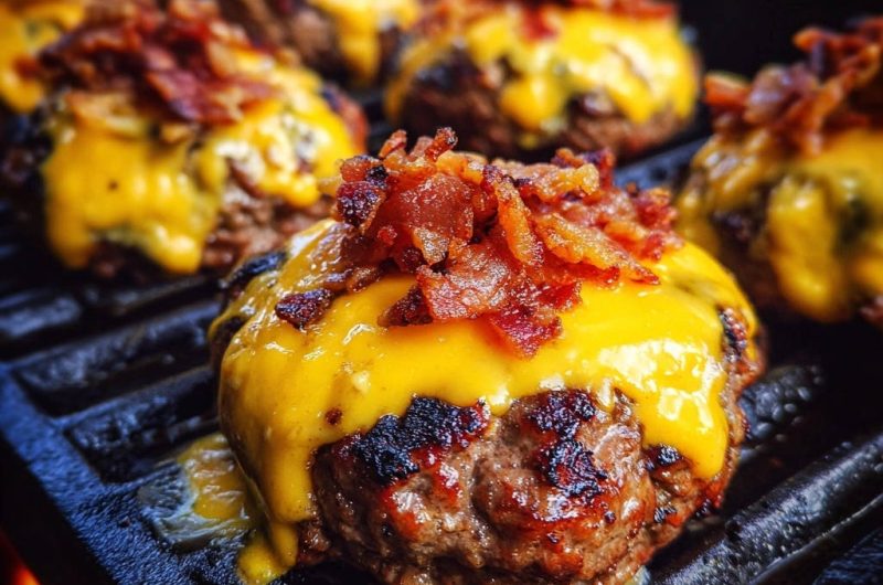 Grilled Bacon-Cheddar Patties