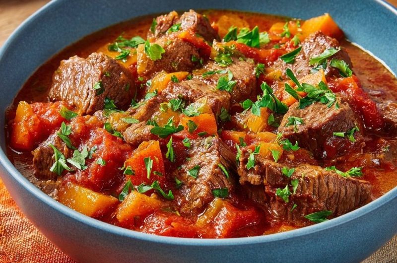 Hearty Beef Sweet Potato Stew