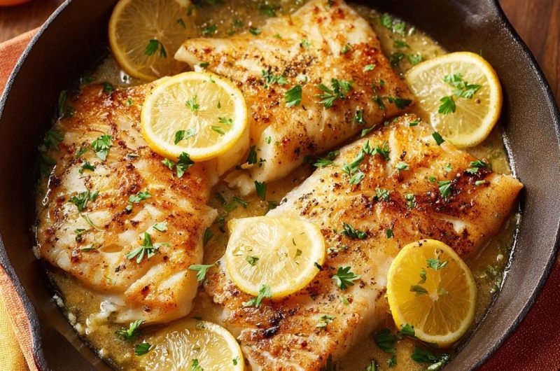 Lemon Butter Pan-Seared Cod