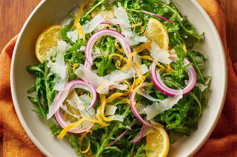 Lemony Arugula Parmesan Salad