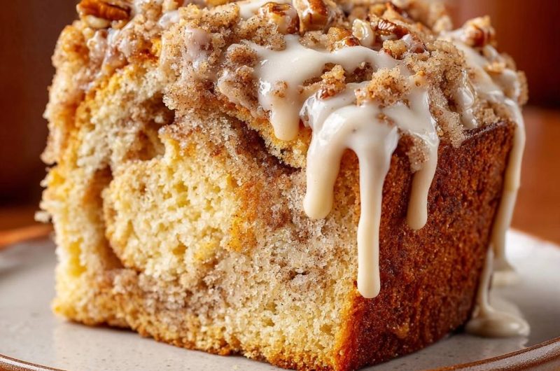 Pecan Cinnamon Crumb Cake