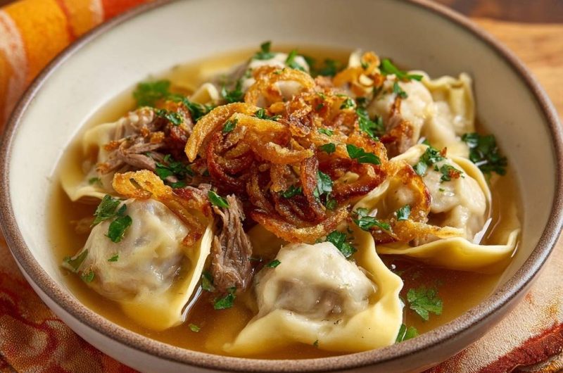 Shredded Lamb Dumpling Soup