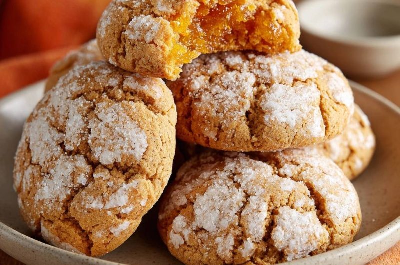 Snowy Orange Jam Cookies